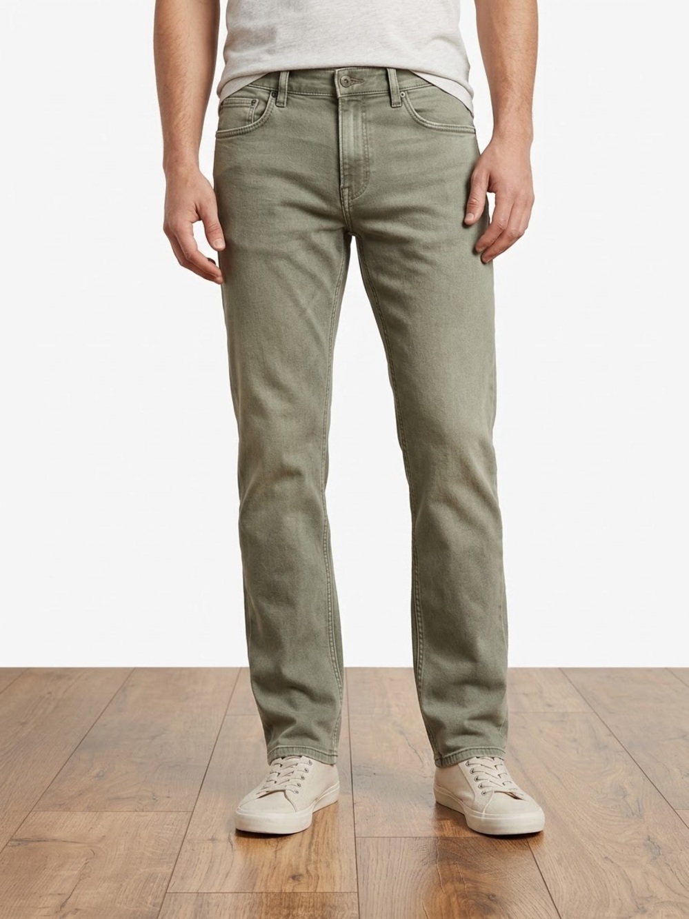 Marine Layer Men's Slim Straight Jeans — Sage Green
